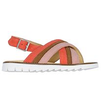 Angulus Sandal - Peach/Cognac/Korall