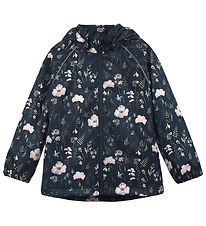 Minymo Veste softshell - Blue Nights av. Fleurs