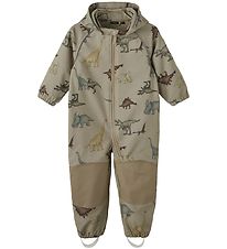 Name It Softshell Suit w. Fleece - Noos - NmmAlfa - Timber Wolf