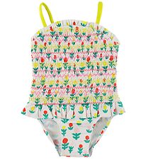 Stella McCartney Kids Sundföt - UV50+ - Ivory/Litrík
