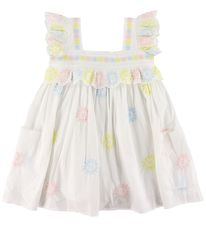 Stella McCartney Kids Kleid - Wei/Pastel m. Blumen