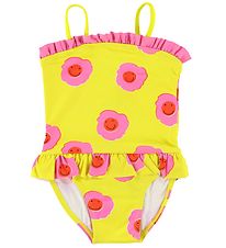 Stella McCartney Kids Swimsuit - UV50+ - Yellow w. Flowers