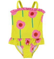Stella McCartney Kids Swimsuit - UV50+ - Yellow/Pink w. Flowers