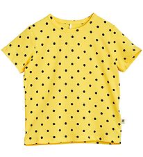 Mini Rodini T-Shirt - Polka Dot - Geel