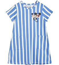 Mini Rodini Robe - Ritzratz Stripe - Bleu/Blanc