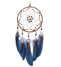 MillaVanilla Dream Catcher - Clip Toy w. Beads - Brown/Blue