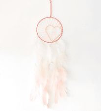 MillaVanilla Dream Catcher - Clip Toy w. Feather/LED Light - Pin