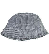 Wheat Bucket Hat - Marlon - Navy Denim Stripe