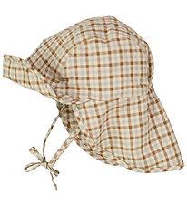 Wheat Sun Hat - Albert - Golden Dove Check