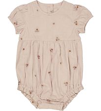 Wheat Summer Romper - Victoria - Embroidery Flowers