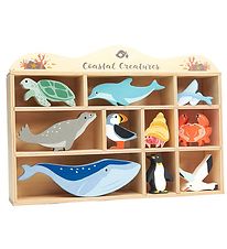 Tender Leaf Wooden Toy - Sea animals - Multicolour