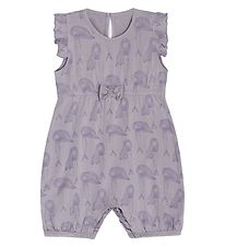 Hust and Claire Summer Romper - Clam - Bamboo - Purple