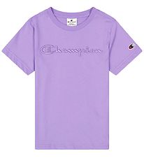 Champion T-shirt - Crew neck - Purple
