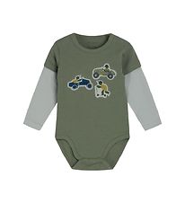 Hust and Claire Bodysuit /s - Beetle - Seagrass