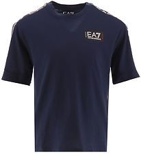EA7 T-shirt - Navy w. Black/White