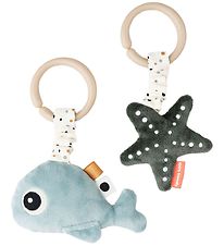 Done by Deer Clip Toy - 2-Pack - Wally - Blue