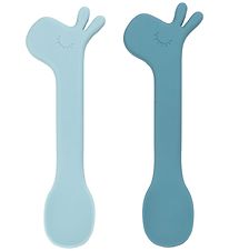 Done by Deer Spoons - Silicone - 2-Pack - Lalee - Blue