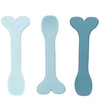 Done by Deer Spoons - Silicone - 3-Pack - Wally - Blue