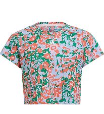 adidas Performance T-shirt - G TR-ES AOP T - Blue/Green/Pink