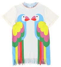 Stella McCartney Kids Dress - Off White w. Parrots