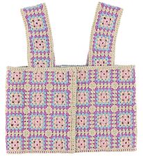 Stella McCartney Kids Top - Cropped - Crochet - Sand/Purple/Blue