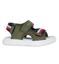 Tommy Hilfiger Sandals - Stripes Velcro - Military Green