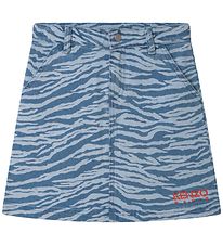 Kenzo Jupe - Denim - Bleu Clair av. Rayures tigre