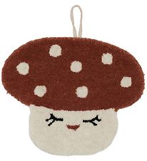 OYOY Tapestry - 26x31 cm - Mushroom - Red/White