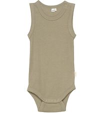 CeLaVi Bodysuit Sleeveless - Rib - Solid - Aloe