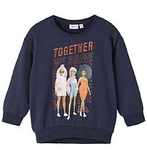 Name It Sweat-shirt - NmfNina Barbie - Dark Sapphire