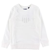 GANT Sweatshirt - Archief Shield - White