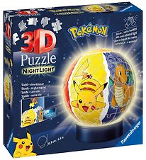 Ravensburger 3D Puzzle Game - 74 Bricks - Pokmon Night Light