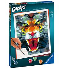 Ravensburger CreArt - Paint Set - Polygon Tiger