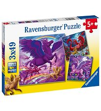 Ravensburger Puzzel - 3x49 Bakstenen - Mythische majesteit