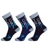 Ronaldo Socken - 3er-Pack - Schwarz/Blau/Grau