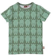 DYR T-shirt - ANIMAL Growl - Grey Moss w. Rhino