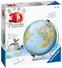 Ravensburger 3D Puzzle Game - 550 Bricks - World Globe