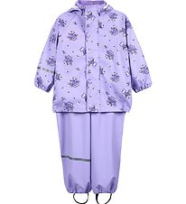 CeLaVi Rainwear - PU - Purple Rose w. Owls