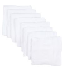 Pippi Muslin Cloth - 8-Pack - 70x70 cm - Brilliant White