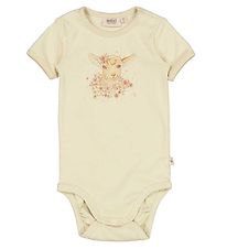 Wheat Bodysuit s/s - Flower Lamb - Clam