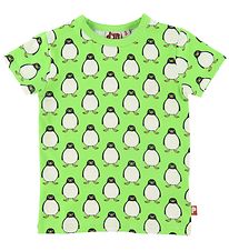 DYR T-shirt - ANIMAL Growl - Bright Green w. Penguins