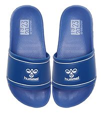 Hummel Flip Flops - Pool Slide Jr - Dazzling Blue