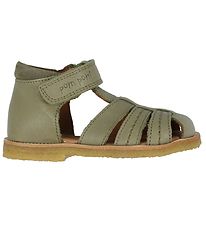 Pom Pom Sandalen - Abriebsohle - Dusty Olive