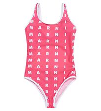 Marni Badeanzug - Pink m. Wei