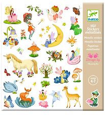 Djeco Stickers - Metallic - 160 pcs - Fantasy