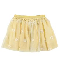 Stella McCartney Kids Jupe en tulle - Jaune av. Fleurs