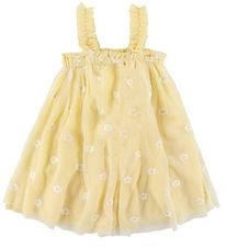 Stella McCartney Kids Tule Jurk - Geel m. Bloemen