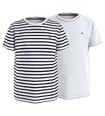 Tommy Hilfiger Stuttermabolirnir - 2 Pakki - Desert Himinn Breto