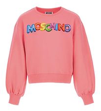 Moschino Sweatshirt - Cropped - Pink w. Print