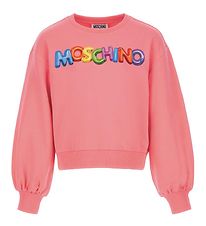 Moschino Sweatshirt - Cropped - Pink w. Print